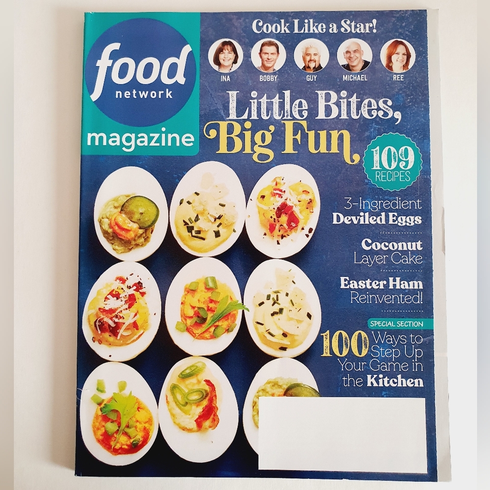 Food Network Magazine April, 2019 - Little Bites, Big Fun